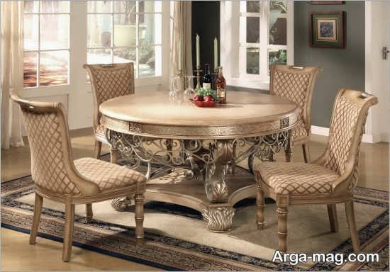 مدل میز ناهارخوری کلاسیک و سلطنتی
