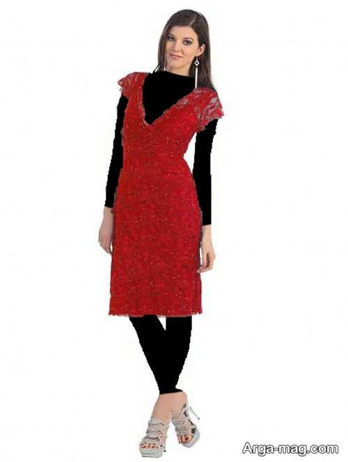 مدل لباس مجلسی گیپور ساده 