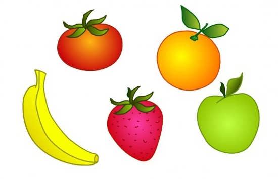 نقاشی انواع میوها 