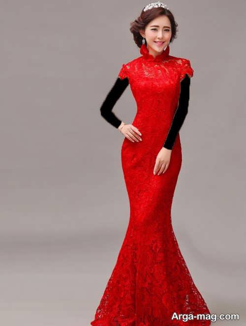 مدل لباس مجلسی کره ای گیپور جدید