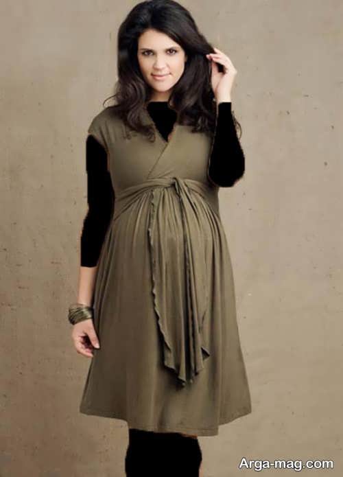 مدل لباس بارداری ایرانی کوتاه و شیک 
