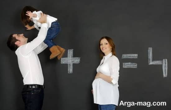عکس زیبای خانوادگی در دوران بارداری