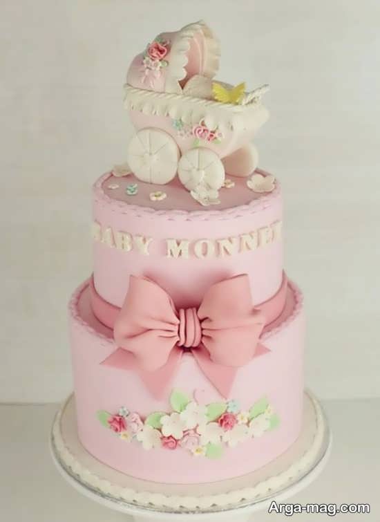 تزیین جالب و دل انگیز کیک تولد دخترانه 