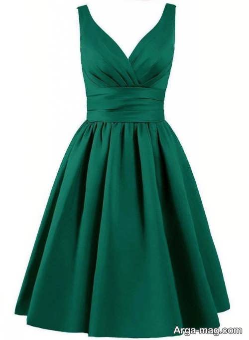 مدل لباس مجلسی سبز دخترانه 