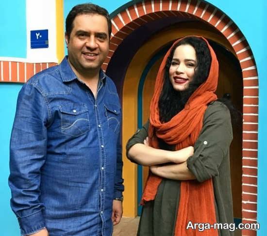 ملیکا شریفی نیا و کارگردان گل و بلبل