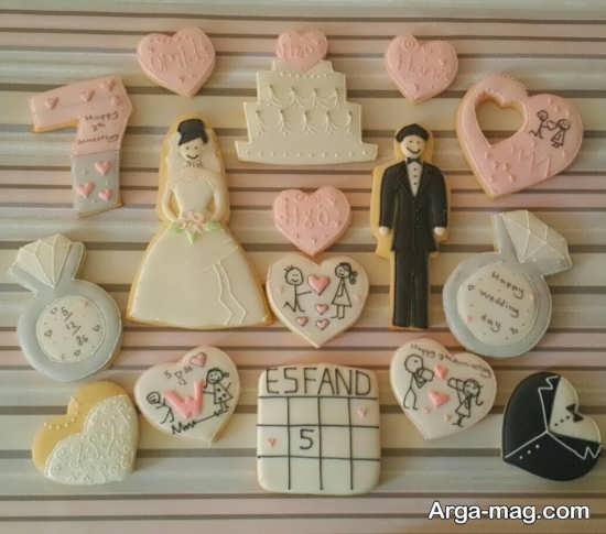 تزیینات شیرینی های عروسی با طراحی های جذاب