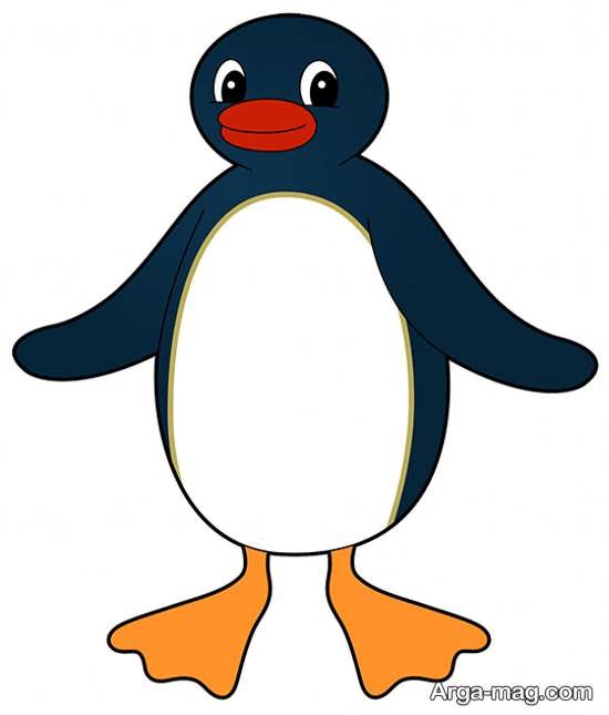 نقاشی پنگوئن برای کودکان 