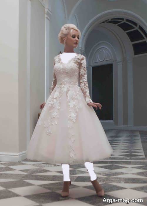 مدل لباس عروس برای افراد کوتاه 