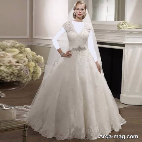 مدل لباس عروس بلند 