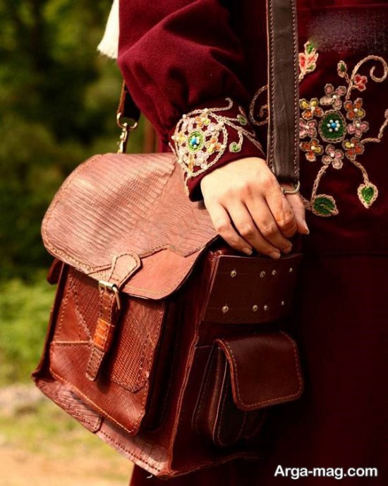 انواع مدل کیف زنانه دست دوزچرمی 