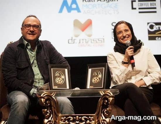نگار جواهریان و همسرش در جشنواره سینه ایران