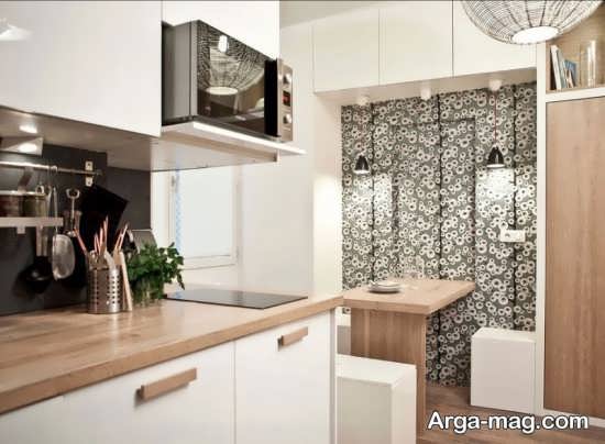 طراحی فضای داخلی آشپزخانه های کوچک به سبک مدرن