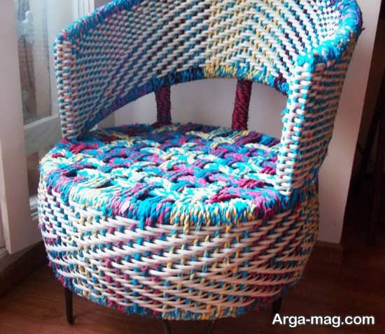 ساخت صندلی زیبا از جنس لاستیک ماشین