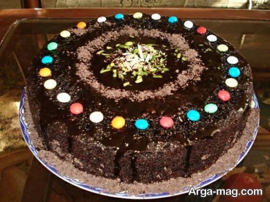 تزئین کیک با روکش شکلات