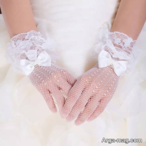 مدل دستکش زیبا و جدید برای عروس 