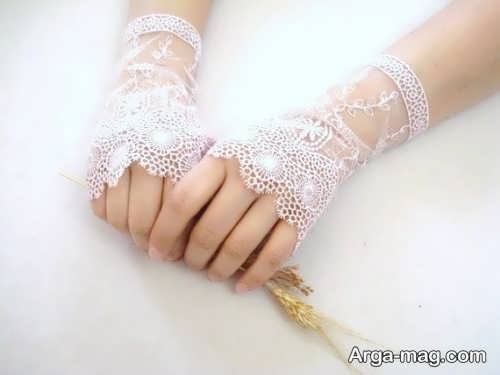 مدل دستکش زیبا برای عروس 