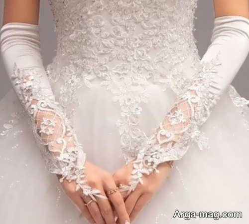 مدل دستکش شیک و زیبا برای عروس 