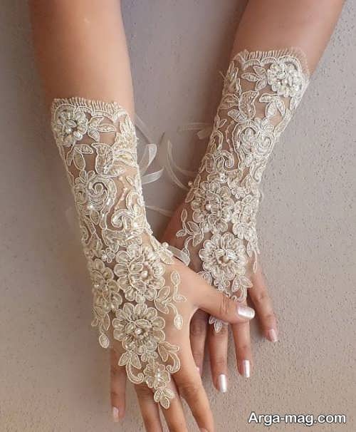دستکش عروس زیبا و شیک 