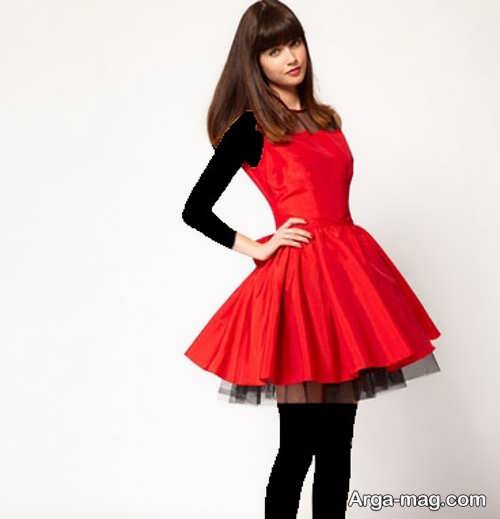 مدل لباس مجلسی قرمز تین ایجر 