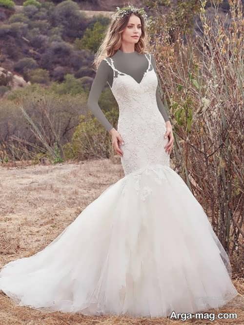 مدل لباس عروس برای افراد قد بلند 
