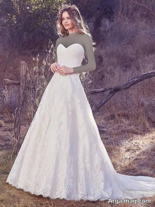 مدل لباس عروس دکلته و زیبا 