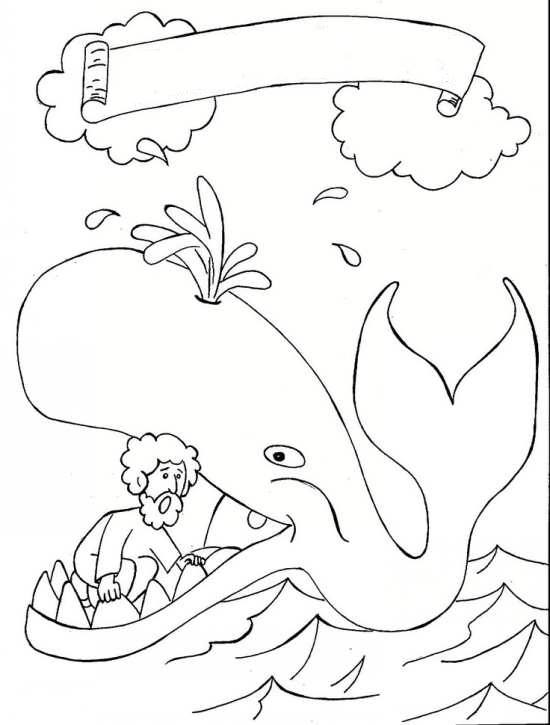 نقاشی نهنگ برای رنگ آمیزی کودکان 