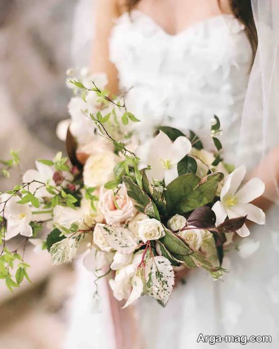 تزیین زیبای دسته گل عروس