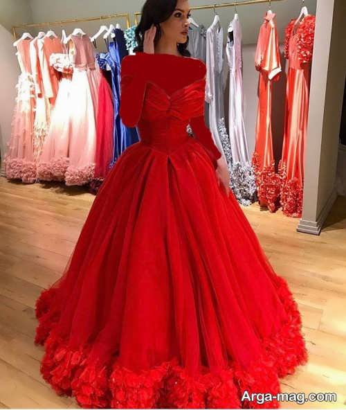 مدل لباس قرمز برای حنابندان 