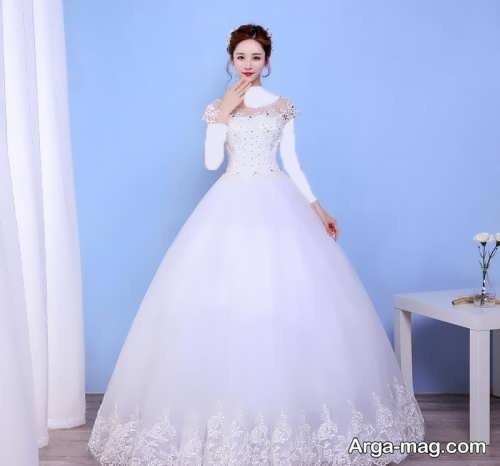 مدل لباس عروس کره ای شیک و متفاوت 