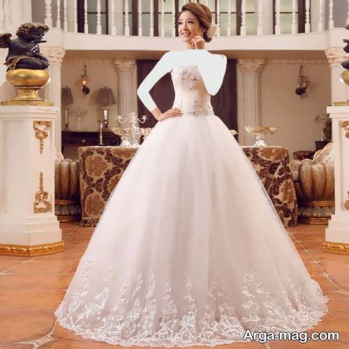 مدل لباس عروس کره ای پرنسسی