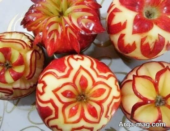 مدل زیبای تزئین سیب