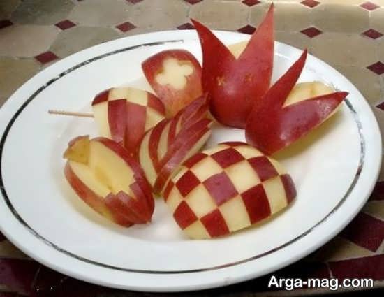 تزئین سیب با ایده های ساده