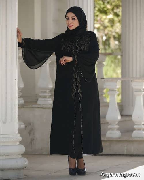 مدل مانتو مشکی عربی 