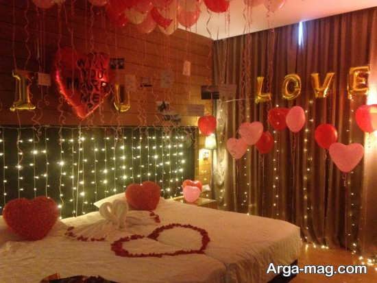 دکوراسیون زیبای اتاق عروس با بادکنک