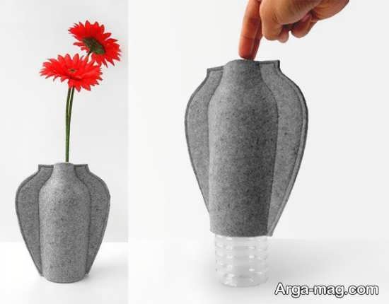 ساخت گلدان با مواد دور ریختنی