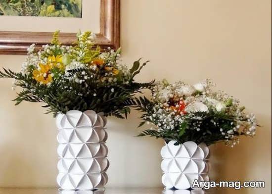 ساخت گلدان با مواد بلا استفاده