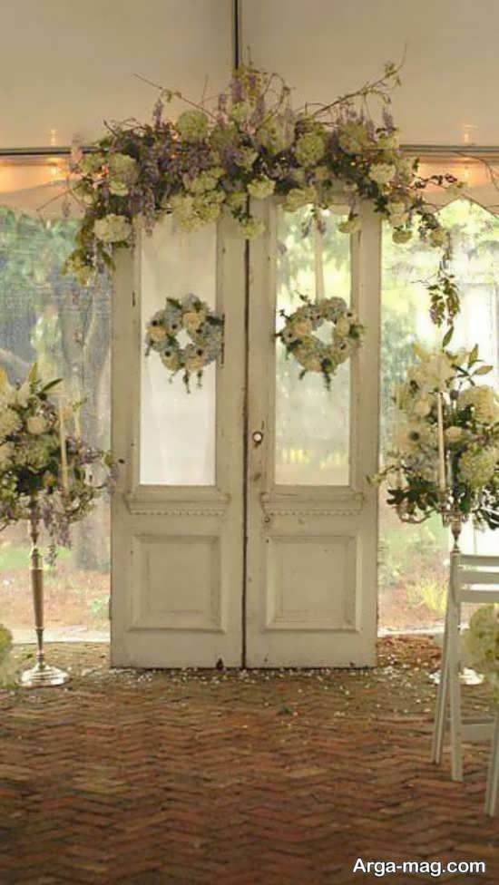 طراحی زیبای درب اتاق عروس