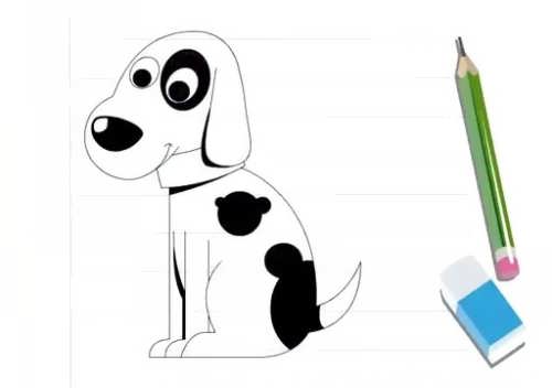 آموزش نقاشی سگ برای بچه ها 