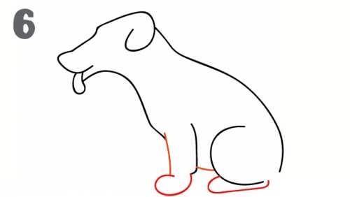 نقاشی سگ برای کودکان 