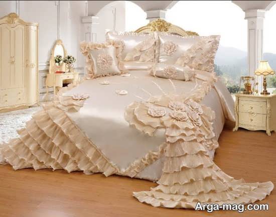 تزیین عالی تخت خواب عروس