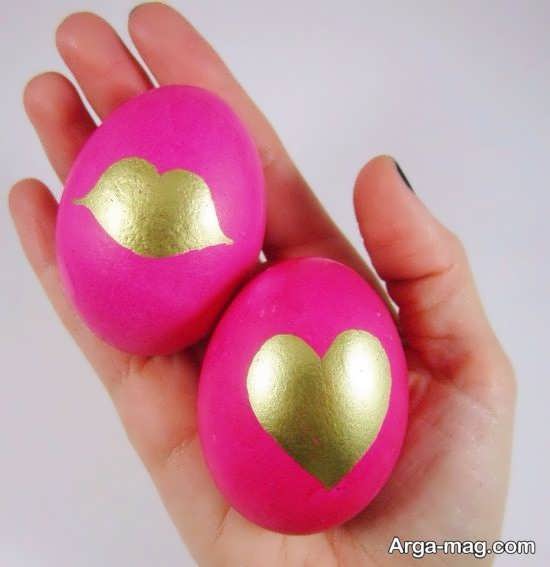 تخم مرغ با رنگ آمیزی زیبا