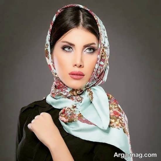 روسری مجلسی با رنگ خاص 