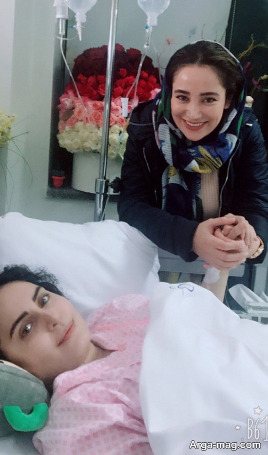 سحر قریشی و بهاره افشاری در بیمارستان
