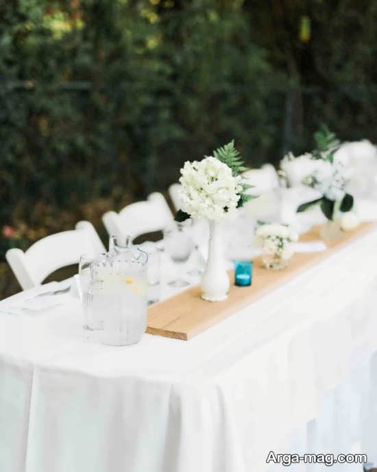 گل آرایی میز شام عروسی