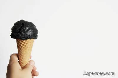 طرز تهیه بستنی زغالی