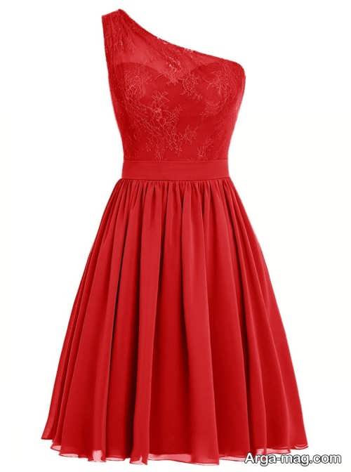 مدل لباس مجلسی قرمز و شیک دخترانه