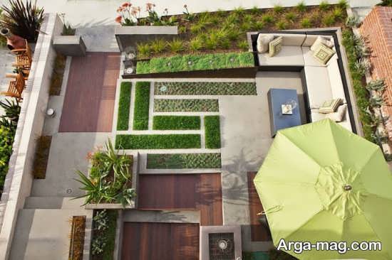 طراحی شیک فضای سبز برای حیاط