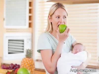 تغذیه مناسب در دوران شیردهی برای مادر و نوزاد