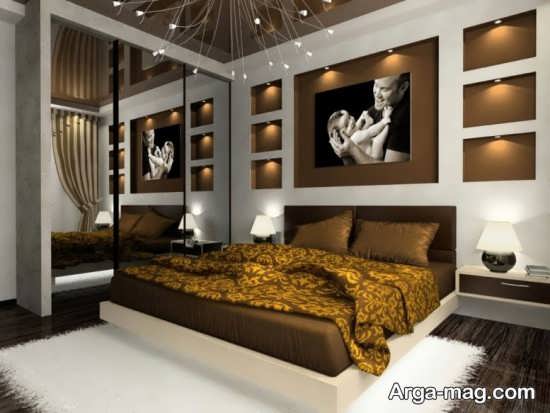 طراحی مدرن تخت خواب چوبی