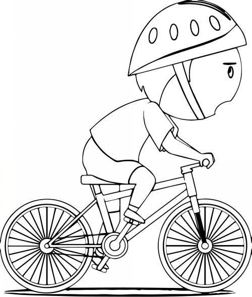 نقاشی کودکانه دوچرخه 